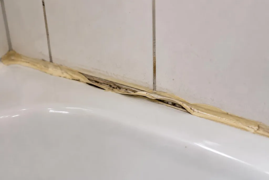 Kitbedrijf Gorinchem – loslatende kit naast het bad